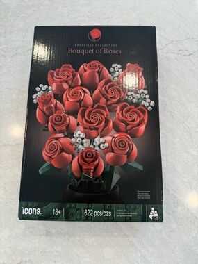 Botanical Collection Bouquet of Roses - Building blocks - Red